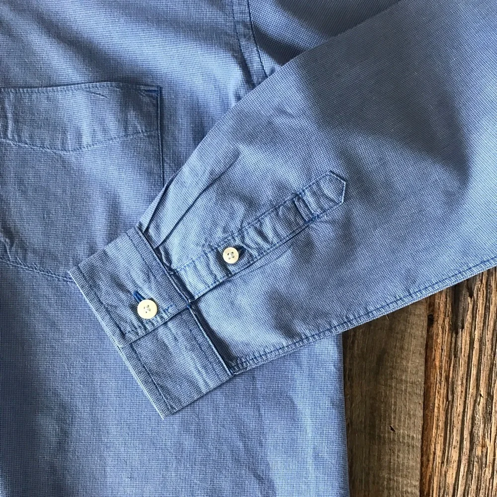 GAP Kids Mini-Check Oxford Button Down Shirt XXL - Picture 5 of 9